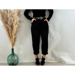 Pantalón slouchy negro