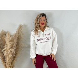 Sudadera cremallera New York