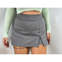 Falda pantalón gris