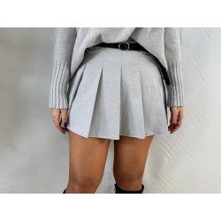 Falda pantalón tablas gris