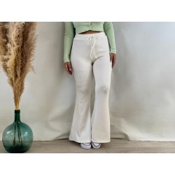 Pantalón campana Sport blanco