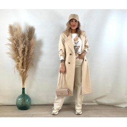 Gabardina beige