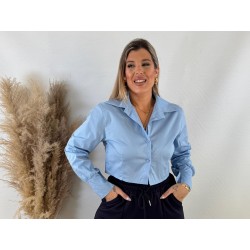 Camisa celeste corta