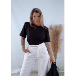 Camiseta hombreras negra