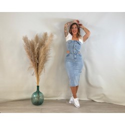 Vestido vaquero peto