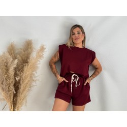 Conjunto sport burdeos