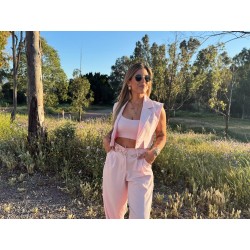 Traje chaleco/rosa