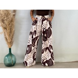 Pantalón estampado palazo...