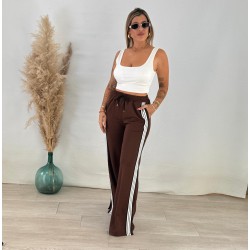 Conjunto sport top / marrón