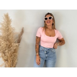 Body licra rosa
