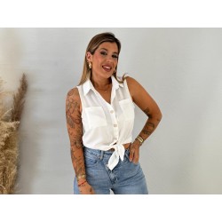 Camisa botones blanca