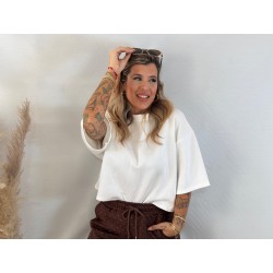 Camiseta croop blanca