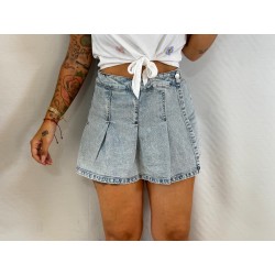 Falda pantalón tablas vaquera
