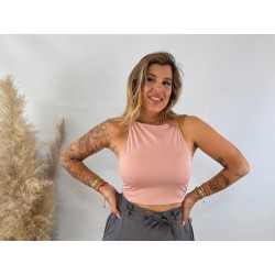 Top licra rosa