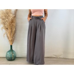 Pantalón palazo gris