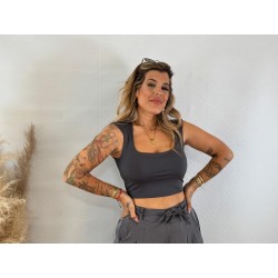 Camiseta licra gris