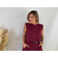 Camiseta hombreras corta...