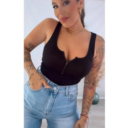 Body cremallera negro