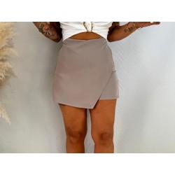 Falda pantalón taupe