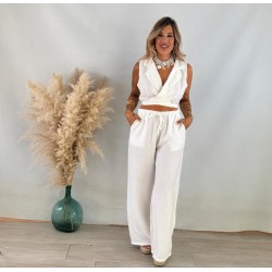 Conjunto lino blanco