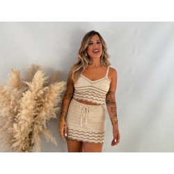 Conjunto crochet falda