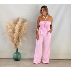 Conjunto lacitos rosa