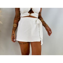 Falda pantalón blanca