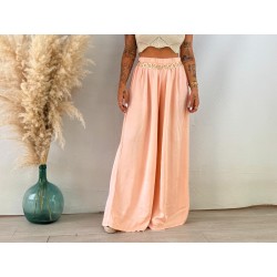 Pantalón fluido melocotón