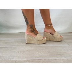 Cuñas altas esparto