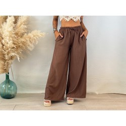 Pantalón lazada marrón