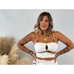 Top bolas madera blanco