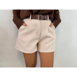 Pantalón paño beige