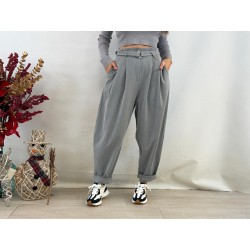 Pantalón pinza gris