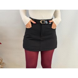 Falda pantalón negra