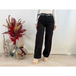 Vaquero negro cinturón