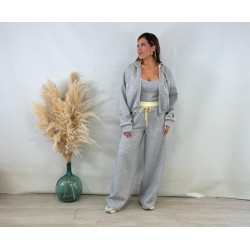 Chándal gris/amarillo