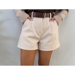 Pantalón paño beige