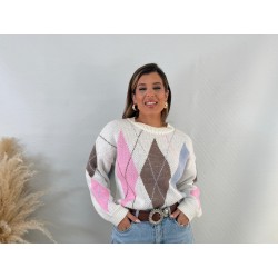 Jersey rombos tricolor