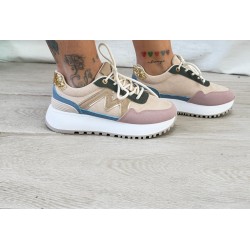 Zapatillas colores purpurina