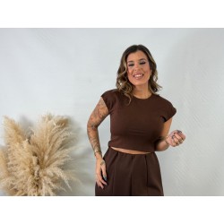 Camiseta basic marrón