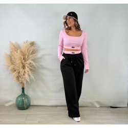 Conjunto cintura doble rosa