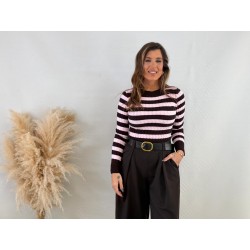 Jersey rayas trenzado