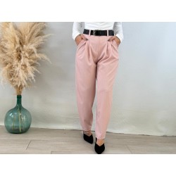 Pantalón cinturón rosa
