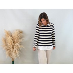 Camiseta /camisa rayas azul