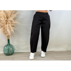 Pantalón balloon pinza negro