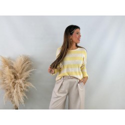 Jersey hilo rayas amarillo