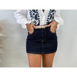 Falda pantalón vaquera oscura