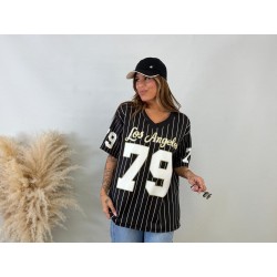 Camiseta  béisbol negra