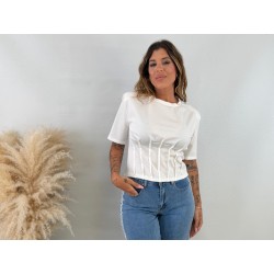 Camiseta corset blanca