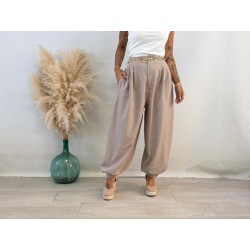 Pantalón jogger taupe